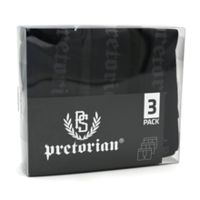 Bokserki Pretorian komplet 3 sztuk - czarne/granatowe/grafitowe