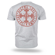 Dobermans Aggressive &quot;THORS CROSS&quot; TS386 T-shirt - gray