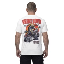 PIT BULL "REBEL BORN" Men's T-Shirt - White