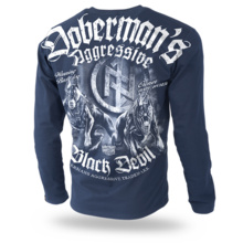 Longsleeve Dobermans Aggressive "BLACK DEVIL II" LS198" - navy blue