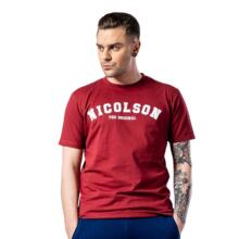 Koszulka T-shirt Nicolson "Original" - bordowa