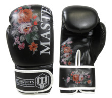 MASTERS RPU-FLOWER boxing gloves - black