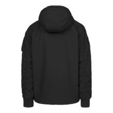 PIT BULL "MEANDRO" transitional hooded kangaroo jacket - black