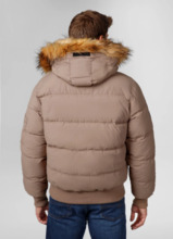 Kurtka zimowa męska z kapturem PIT BULL "BURNT" - ciemny piaskowy