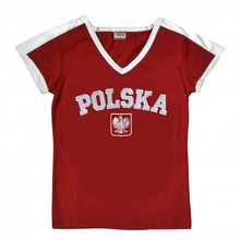 Koszulka damska patriotyczna "Polska" - czerwona