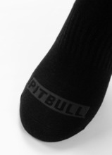 Skarpety Pad PIT BULL Logo cienkie 3-pak - czarny