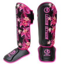 Legion Octagon Shin/Foot Protectors Flower black/pink