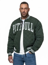 Kurtka pikowana przejściowa bejsbolówka PIT BULL "JUPITER" - ciemny zielony
