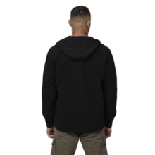 PIT BULL "PIONEER II" Flannel Hooded Jacket - Black