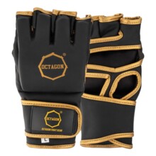 Rękawice treningowe Octagon Kevlar MMA - czarno/złote