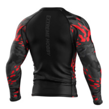Longsleeve rashguard Extreme Hobby | Black Panther - czarny/czerwony