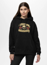 PIT BULL &quot;LA SANTA MUERTE&quot; Women&#39;s Hoodie - Black