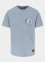 PIT BULL Denim Washed &quot;PLANET SURF&quot; Men&#39;s T-Shirt - Blue