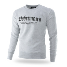 Dobermans Aggressive sweatshirt &quot;CLASSIC DOBERMANS GOTIC&quot; BC326 - gray