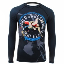Rashguard longsleeve męski Beltor Wrestling - czarny