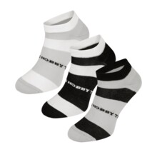 Skarpetki krótkie trójpak Extreme Hobby "STRIPES - szare/czarne/biały