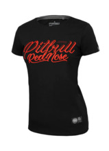 Women&#39;s T-shirt PIT BULL &quot;Red Nose&quot; - black