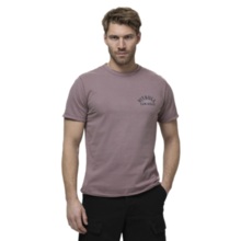 PIT BULL Denim Washed Raw Men's T-Shirt "PACIFIC" - Burgundy