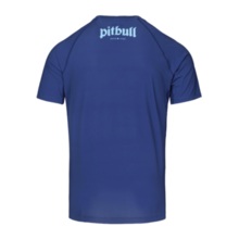 Rashguard PIT BULL "LOGO PALMS" - niebieski