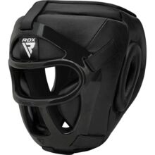 Head protector boxing helmet with mask RDX HGR-T1B - black