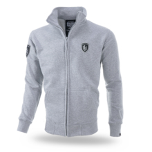 Dobermans Aggressive zipped sweatshirt &quot;OFNS SHIELD BCZ259&quot; - gray