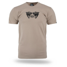 Koszulka T-shirt Dobermans Aggressive "MAD AS HELL" TS383 - beżowa