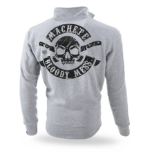Dobermans Aggressive zip-up sweatshirt &quot;MACHETE BCZ295&quot; - gray