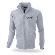 Dobermans Aggressive zip-up sweatshirt &quot;MY VALHALLA BCZ272&quot; - gray