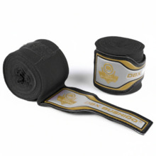 Elastyczne owijki bokserskie bushido - 4 metry | Czarno-złote