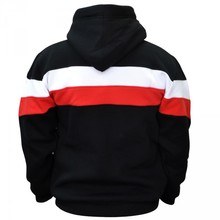 Black striped patriotic sweatshirt with hood Aquila &quot;Polska&quot;