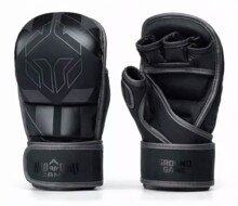 Rękawice sparingowe Ground Game MMA "Logo 3.0 Shadow" - czarno/czarne