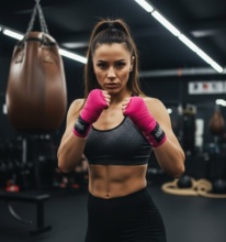 Bandaż bokserski owijki "Block" Extreme Hobby 4,5 m - różowy