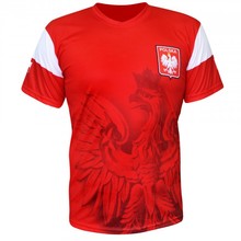 Koszulka piłkarska "Polska" - czerwona