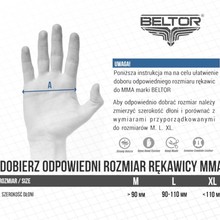Beltor Eight MMA gloves - white / black