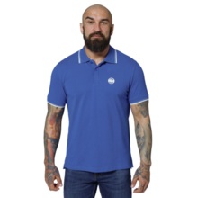 Koszulka Polo Pit Bull Pique Stripes Regular - niebieski