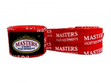  Bandaż bokserski owijki bawełniane 3m Masters BB1-3N1 - czerwony