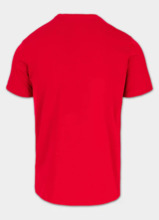 PIT BULL Coolmax &quot;SCOTT&quot; men&#39;s T-shirt - red fluo