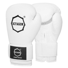 Rękawice bokserskie Octagon "Kevlar" - białe