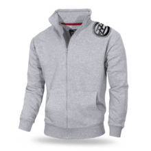 Dobermans Aggressive zip-up sweatshirt &quot;RUTHLESS&amp;SAVAGE BCZ199&quot; - gray