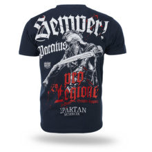 Dobermans Aggressive T-shirt "SEMPER PARATUS TS412" - navy blue