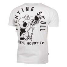 Koszulka T-shirt Extreme Hobby "Fighting Skull" ' 21 - biała