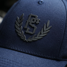 Czapka z daszkiem Pretorian "PS 3D Black" - granatowy