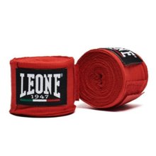 Bandaż bokserski owijki 3.5 m Leone - czerwone