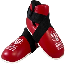 MASTERS OSPU-1W KIDS Foot Protectors (WAKO APPROVED) - Red