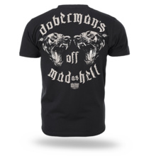 Koszulka T-shirt Dobermans Aggressive "MAD AS HELL" TS383 - czarna
