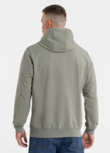 Bluza męska z kapturem PIT BULL "SURFING DOG" - szałwiowy