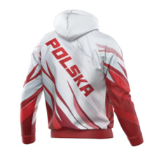Extreme Hobby "POLSKA ULTIMATE" men's sports sweatshirt - white