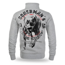 Dobermans Aggressive "BIGDOG BCZ406" Zip-Up Sweatshirt - Gray