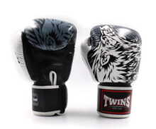 TWINS SPECIAL FBGVL3-50 black/white "K" BOXING GLOVES