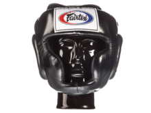 Head protector sparring boxing helmet FAIRTEX HG3 (black) &quot;Full Coverage Style&quot; &quot;K&quot;